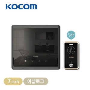 [프로모션] 코콤 비디오폰(KCV-S701/KC-R80E)4선식/블랙