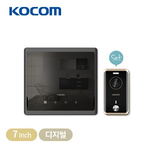 코콤 비디오폰(K5B VP-S701/KC-R80E)4선식/블랙