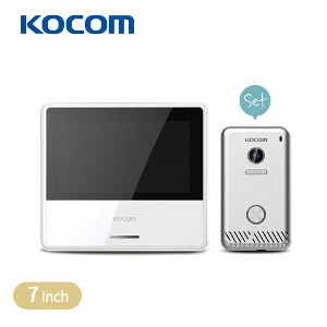 코콤 비디오폰(KCV-X701IP/KC-S81MIP)2선식/화이트